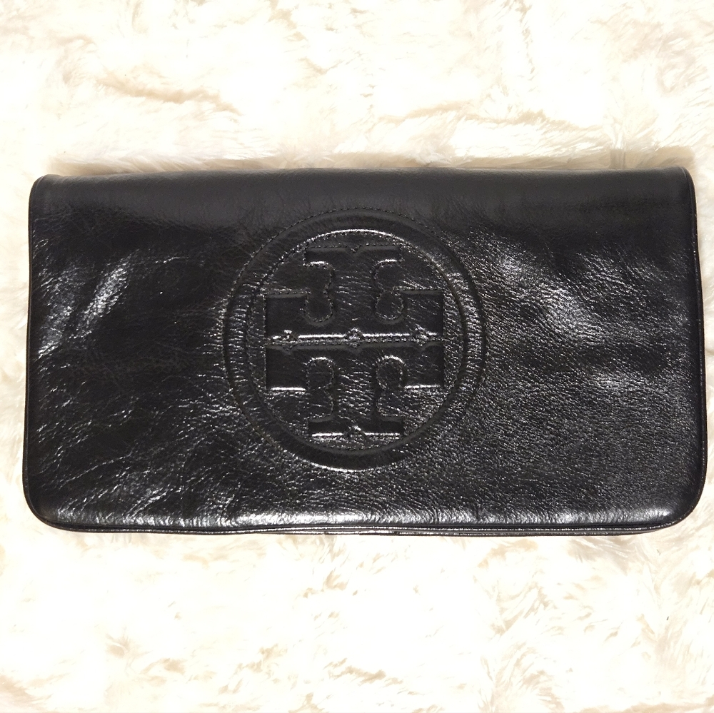 Tory Burch Black Leather Ckutch